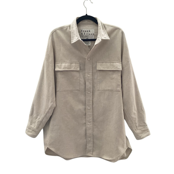 Frank & Eileen McLoghlin Utility Jacket In Natural Size XS Small Italian Brushed - Picture 4 of 11